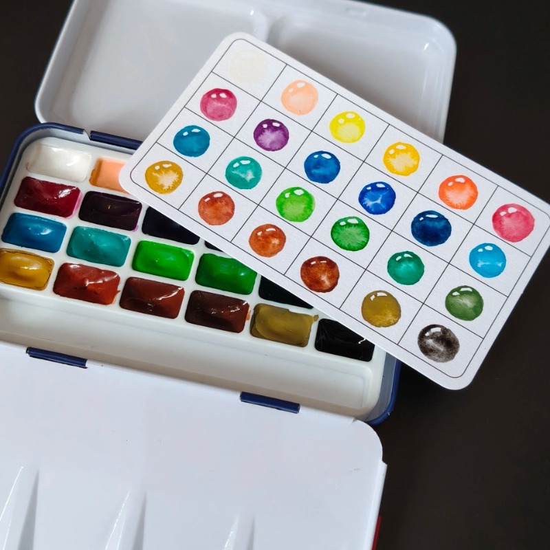 Rubens 24 Colors 1ml Solid Wat - Watercolor Paint Set Solid Pigment review and price