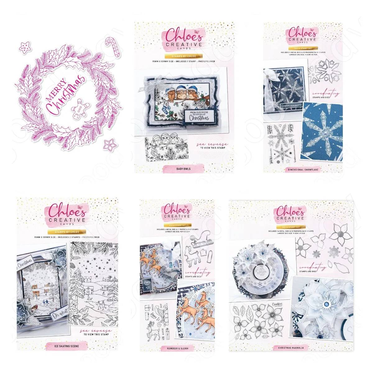 New Christmas Elk Snowflake Wr - Clear Silicone Stamps For Card Making review and price
