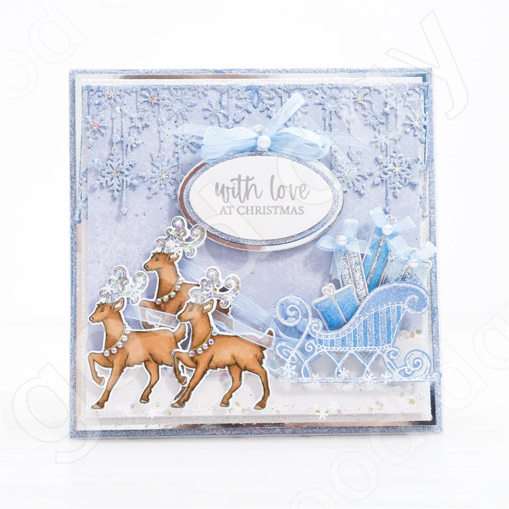 New Christmas Elk Snowflake Wr - Clear Silicone Stamps For Card Making review and price