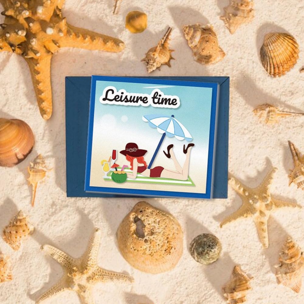 Lady on The Beach Cutting Dies - Scrapbooking review and price