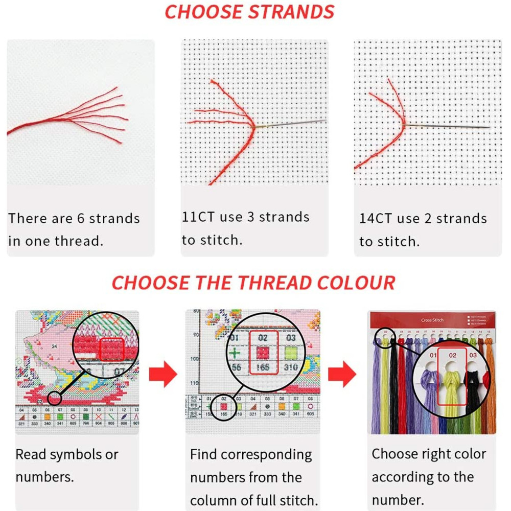 Landscape Bathroom DIY Cross S - Cotton Embroidery Thread Skeins review and price