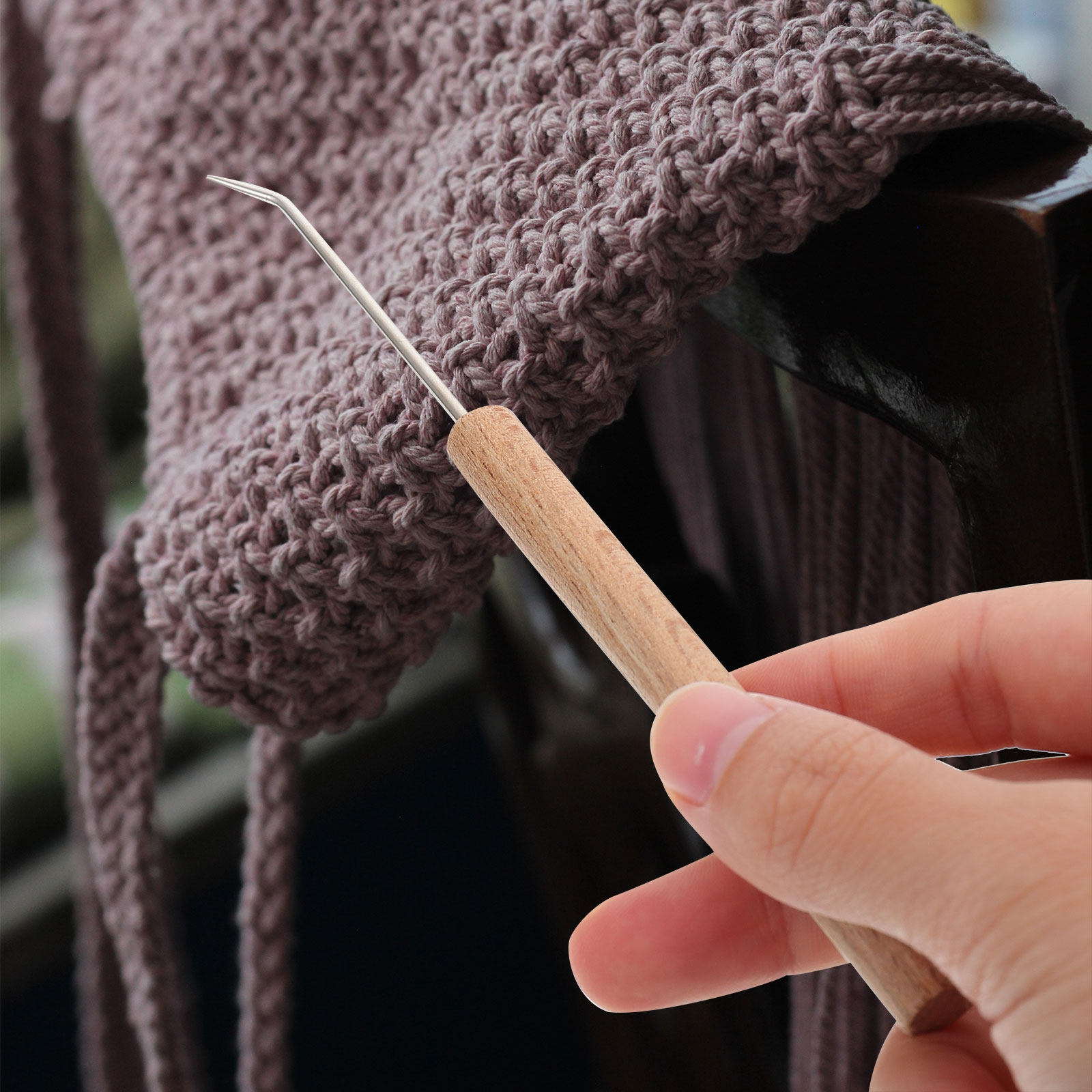 Crochet Hooks with Wooden Hand - Wooden Crochet Hooks Ergonomic Handle review and price