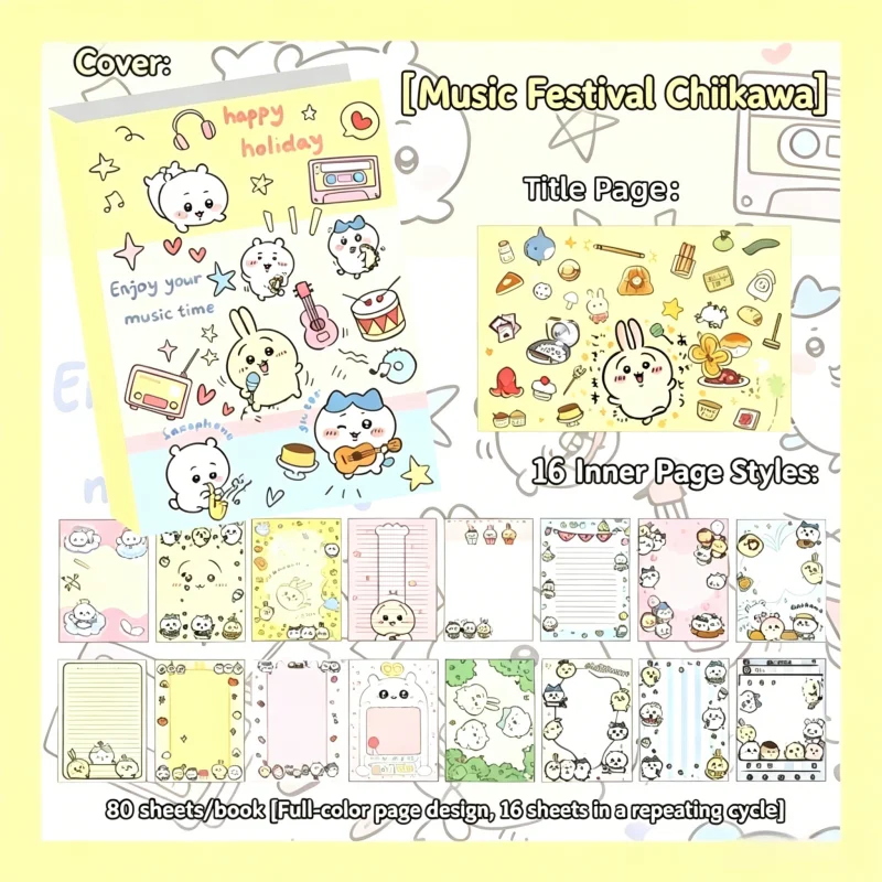 Chiikawa Cute Notebook 80 Shee - Scrapbooking review and price