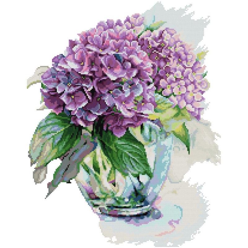 Hydrangea Flower Cross Stitch  - Cotton Embroidery Thread Skeins review and price